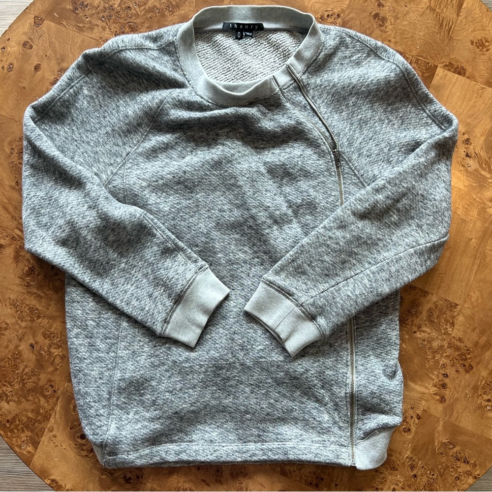 Theory Gray Sweatshirt / Bomber Style Zip Up✨